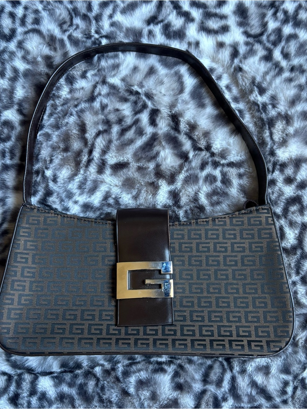 GUESS Monogram Shoulder Bag